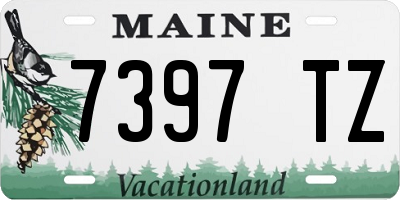 ME license plate 7397TZ