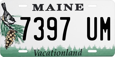ME license plate 7397UM