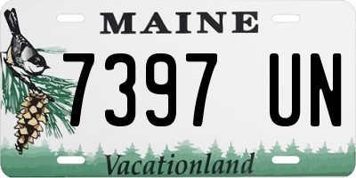 ME license plate 7397UN
