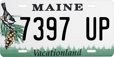 ME license plate 7397UP