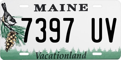 ME license plate 7397UV