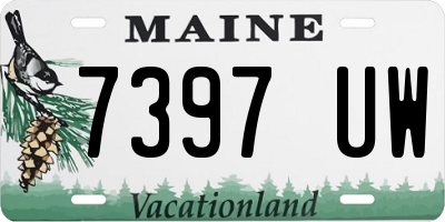 ME license plate 7397UW