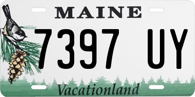 ME license plate 7397UY