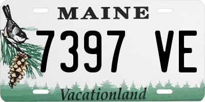 ME license plate 7397VE