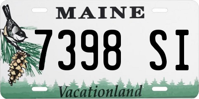 ME license plate 7398SI