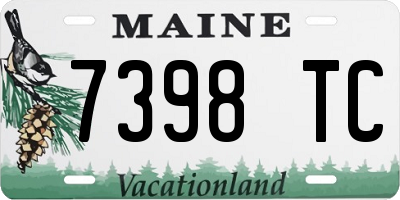 ME license plate 7398TC
