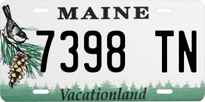ME license plate 7398TN