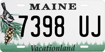 ME license plate 7398UJ
