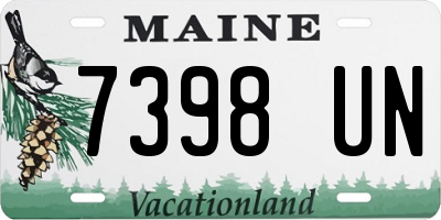 ME license plate 7398UN