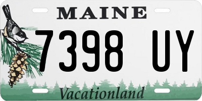 ME license plate 7398UY