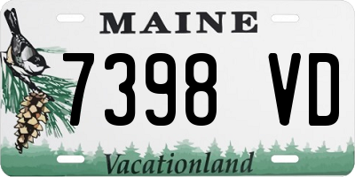 ME license plate 7398VD