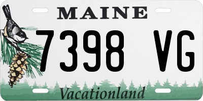 ME license plate 7398VG