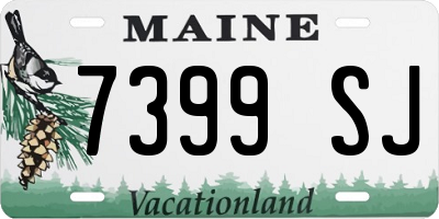 ME license plate 7399SJ