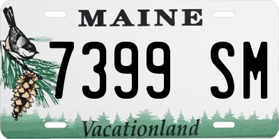 ME license plate 7399SM