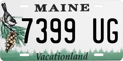 ME license plate 7399UG