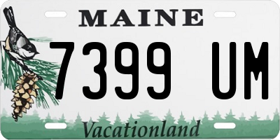 ME license plate 7399UM
