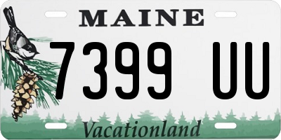 ME license plate 7399UU