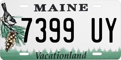 ME license plate 7399UY