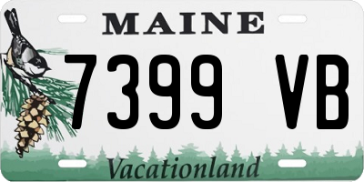 ME license plate 7399VB