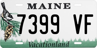 ME license plate 7399VF