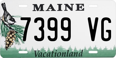 ME license plate 7399VG