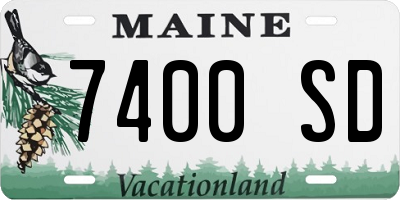 ME license plate 7400SD