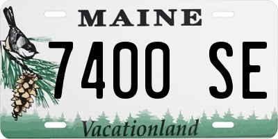 ME license plate 7400SE