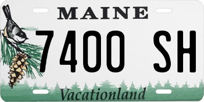ME license plate 7400SH