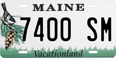 ME license plate 7400SM