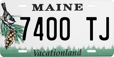 ME license plate 7400TJ