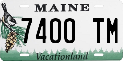 ME license plate 7400TM