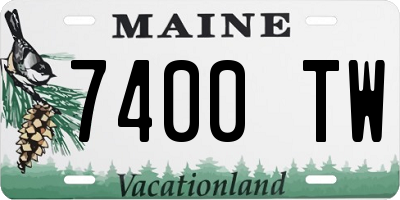 ME license plate 7400TW