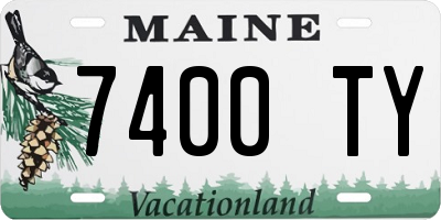 ME license plate 7400TY