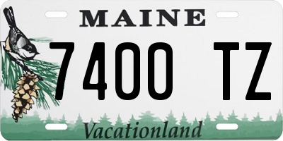 ME license plate 7400TZ
