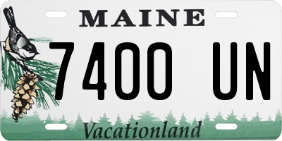 ME license plate 7400UN