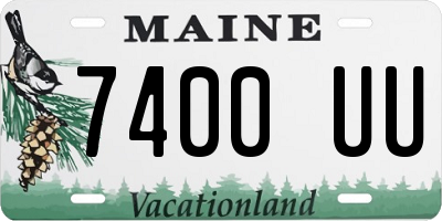 ME license plate 7400UU