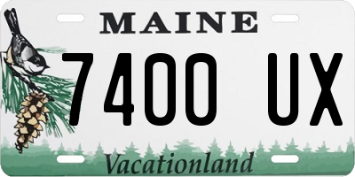 ME license plate 7400UX