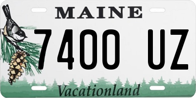 ME license plate 7400UZ