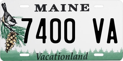 ME license plate 7400VA