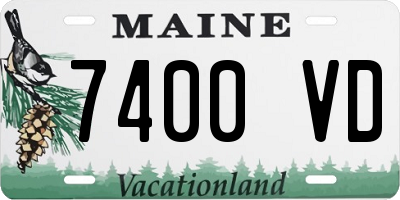 ME license plate 7400VD