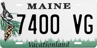 ME license plate 7400VG