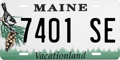 ME license plate 7401SE