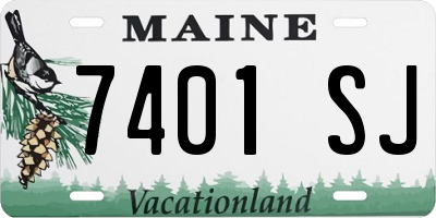 ME license plate 7401SJ
