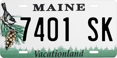 ME license plate 7401SK