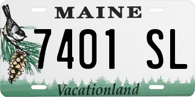 ME license plate 7401SL