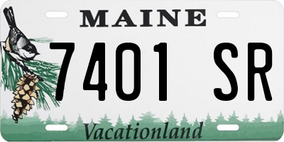 ME license plate 7401SR