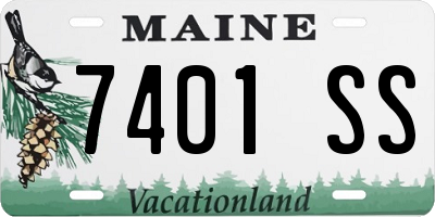 ME license plate 7401SS