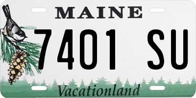 ME license plate 7401SU