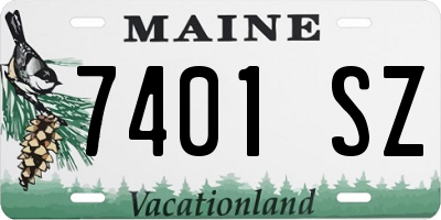 ME license plate 7401SZ