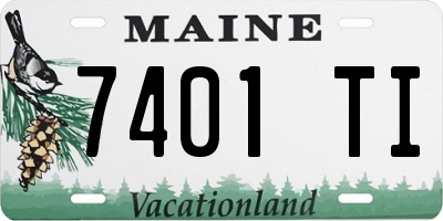ME license plate 7401TI